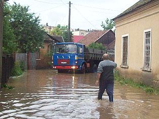 Intervenţii în zonele calamitate din Cluj