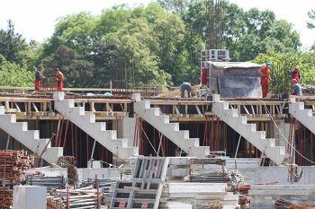 Lucrările la structura stadionului se apropie de finalizare