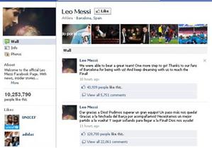 Messi pe Facebook, după Real - Barca 0-2. 