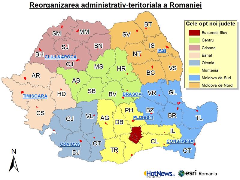 Crișana, numele surprinzător dat regiunii cu capitala la Cluj, după reorganizare. Ești de acord cu el?