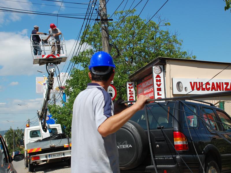 Calea Turzii, prima arteră “curăţată” de cabluri