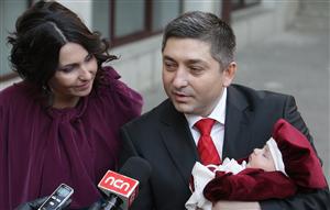Alin Tişe şi-a botezat copilul FOTO