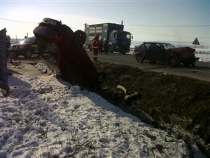 Locul blestemat din Iclod. Încă un accident teribil de circulaţie. Vezi impactul FOTO / VIDEO