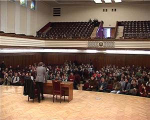 Noul rector al UBB s-a întâlnit cu studenţii VIDEO