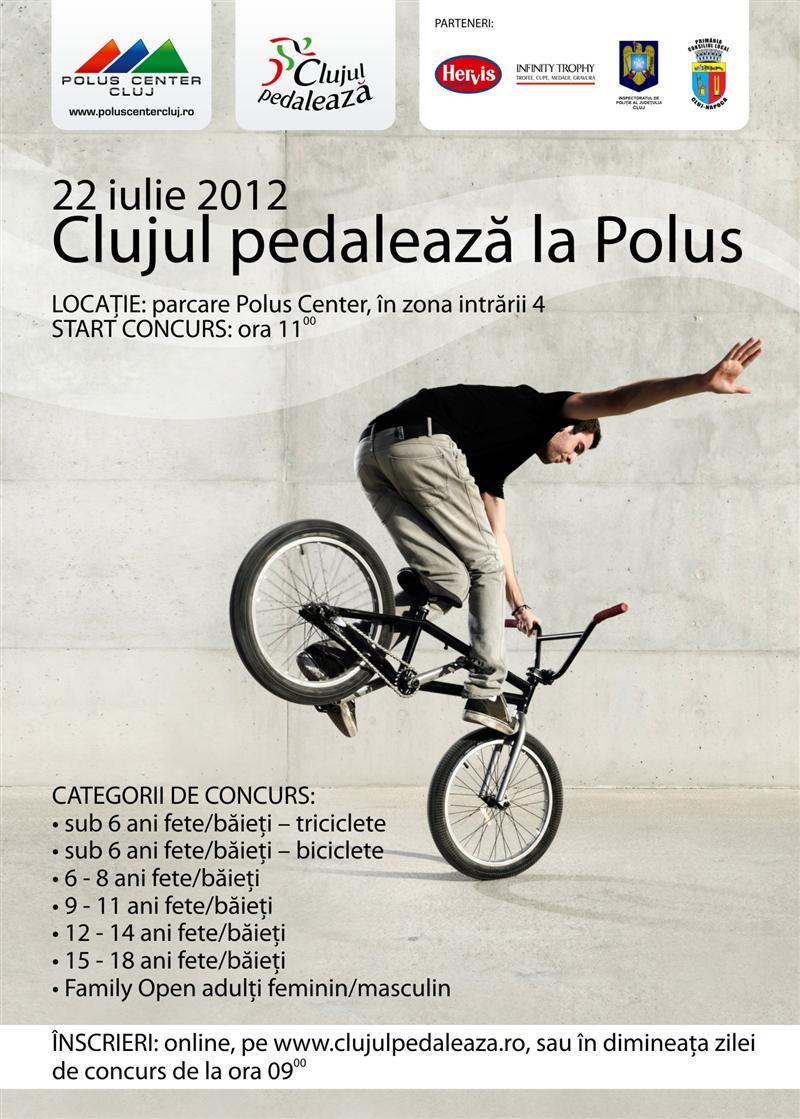 Clujul pedalează, duminică, la Polus Center