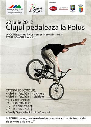 Clujul pedalează, duminică, la Polus Center