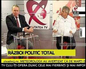 Cum s-au certat Lăpuşan şi Buda la REALITATEA TV Cluj VIDEO