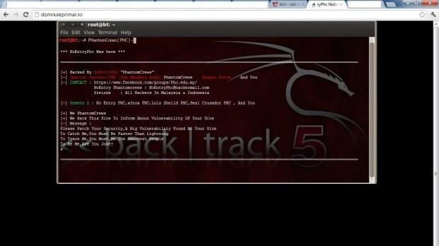 Site-ul domnuleprimar.ro a fost spart de hackeri