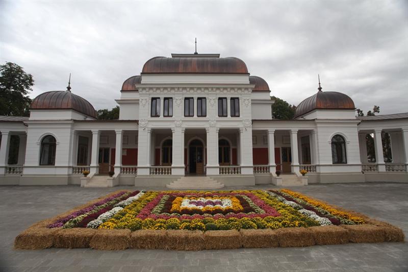 Covor de crizanteme în faţa clădirii Casino FOTO