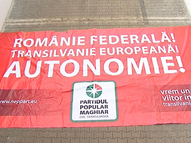 Scandalul panoului autonomist din Floreşti se mută la Bucureşti