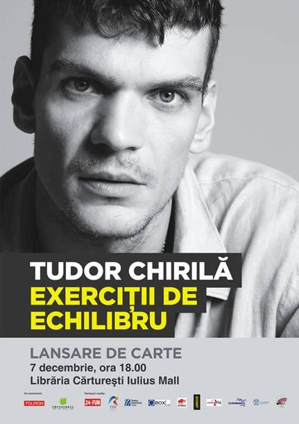 Tudor Chirilă îşi lansează prima carte la Cluj