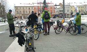 Protest anemic al bicicliştilor la Cluj VIDEO
