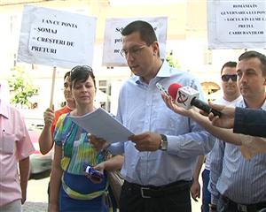 Protest al tinerilor PDL-işti, de Ziua Europei, la Cluj VIDEO