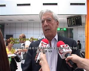 Ce spune scriitorul de Nobel Llosa despre România, la aterizarea în Cluj VIDEO