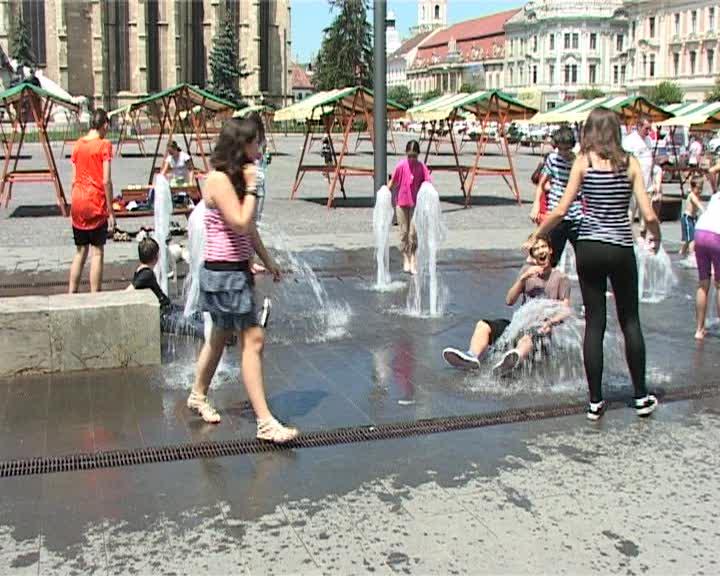 Măsuri anti-caniculă la Cluj VIDEO