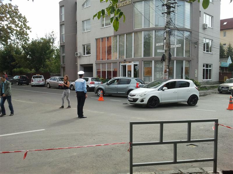 Încă un accident în intersecţia-capcană din Gheorgheni FOTO / VIDEO