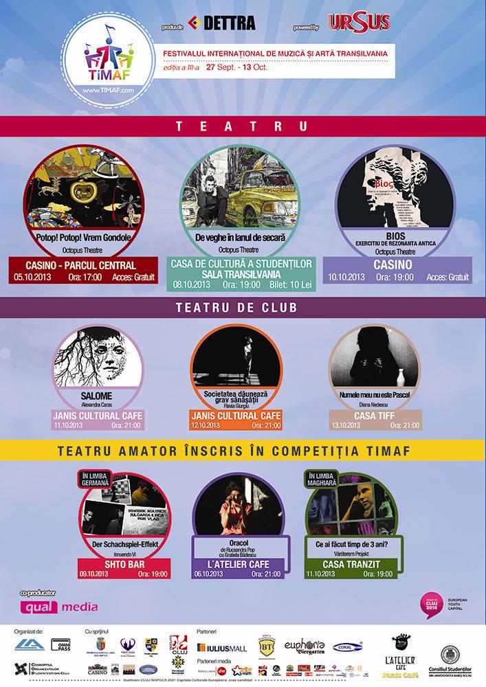 Teatru la TIMAF. La ce spectacole poţi asista 
