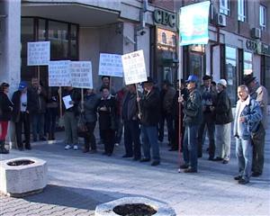 Protest al sindicaliştilor Cartel Alfa, la Cluj. Ce îi nemulţumeşte VIDEO
