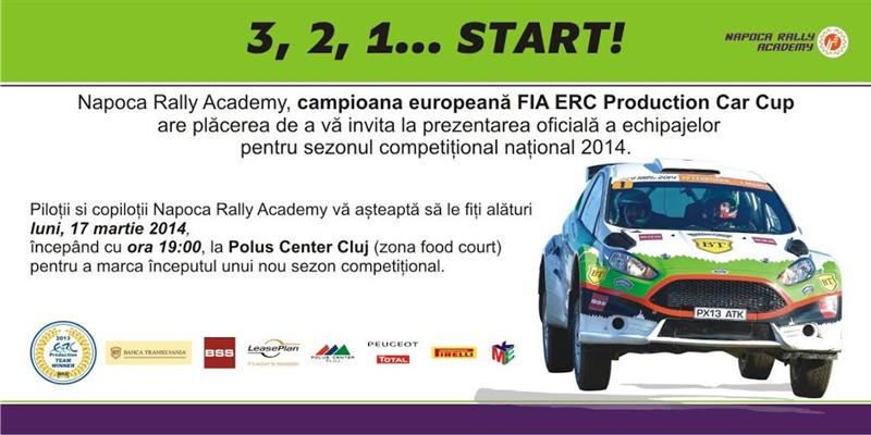 Lansarea echipajelor Napoca Rally Academy la Polus Center (P)