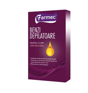 Noi produse pentru depilare de la Farmec: Benzile depilatoare cu ceară albă și argan pentru fața și corp (P)