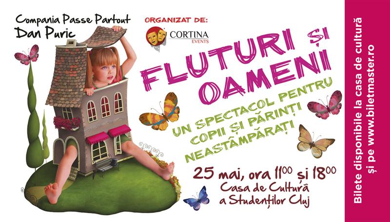 “Fluturi si Oameni”, la Casa de Cultura a Studentilor Cluj Napoca (P)