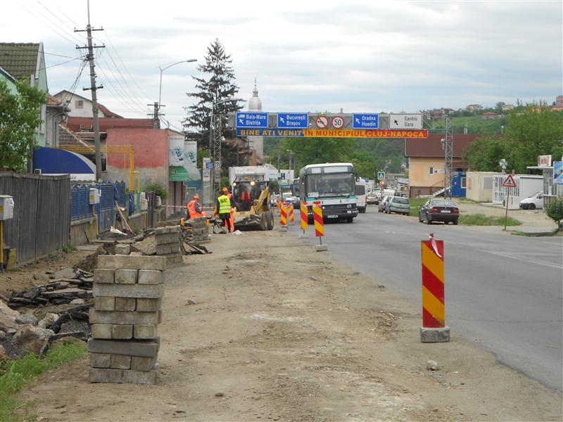 Clujul devine un imens şantier. Au început lucrările la trama stradală FOTO/VIDEO