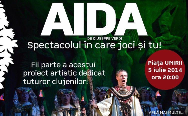 Premieră naţională la Cluj. „Aida” în aer liber