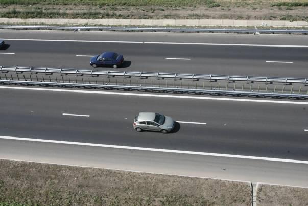Italian prins gonind pe Autostrada Transilvania