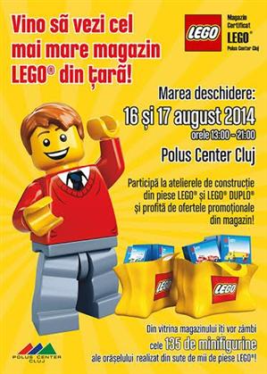Cel mai mare magazin LEGO® din România se deschide la Polus Center Cluj (P)