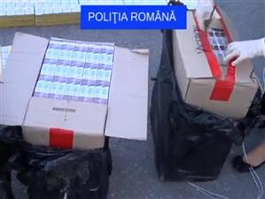 Captură uriaşă de ţigări de contrabandă. Un bărbat a fost prins în flagrant