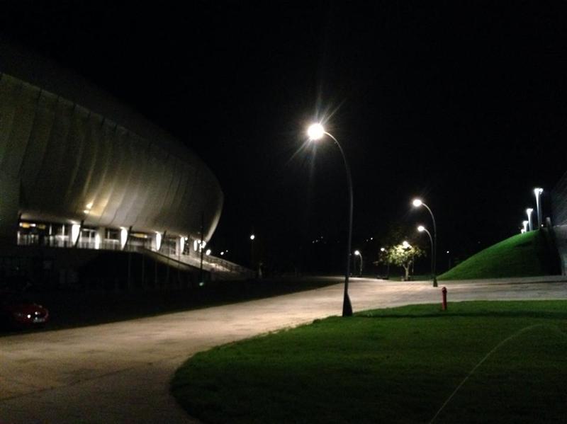 Lumină la Cluj Arena. A fost pornit iluminatul arhitectural FOTO
