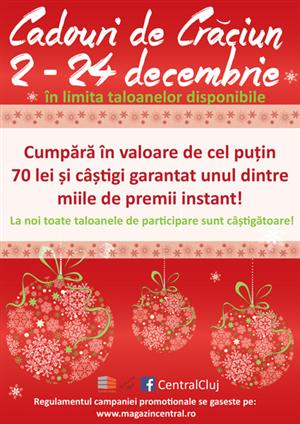 La Magazinul Central au sosit Cadourile de Crăciun! (P)