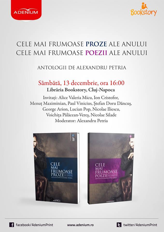 Poeziile anului se lansează la Bookstory