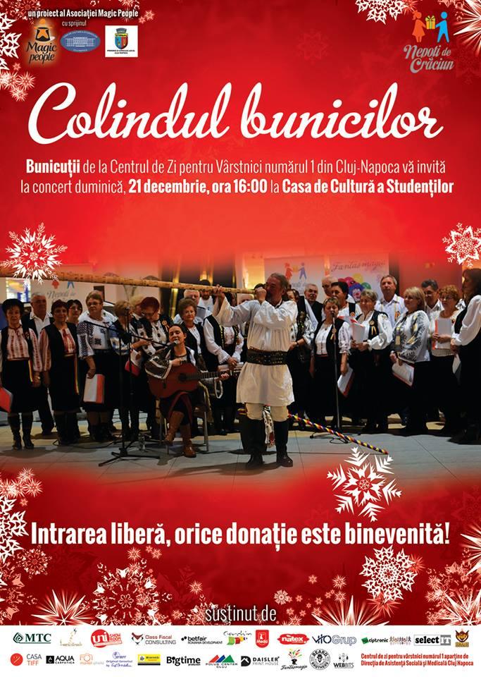 Bătrânii de la Centrul de zi colindă de Crăciun 