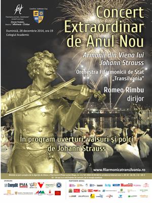2014 se termină pe acordurile lui Johann Strauss. Concert extraordinar de Anul Nou