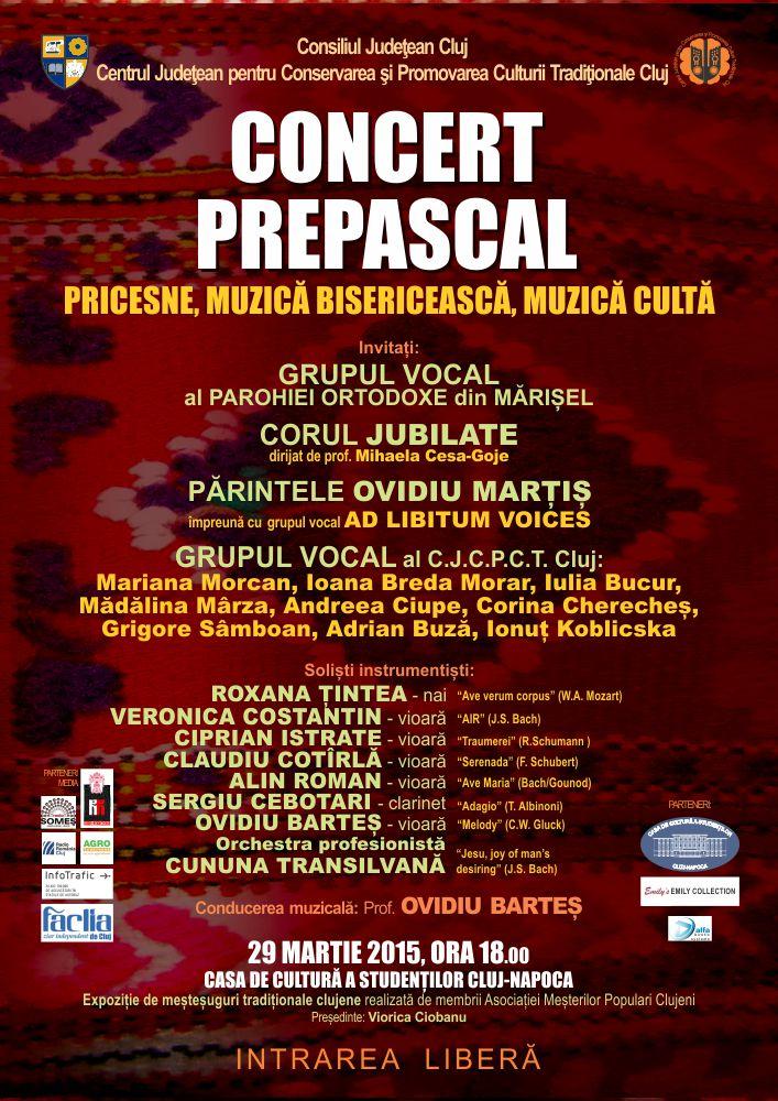 Apropierea Paştelui se face simţită: concert de pricesne şi muzică bisericească