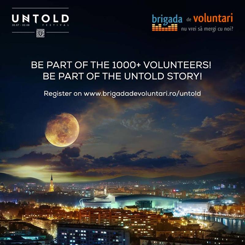 Se caută 1.000 de voluntari pentru Untold 