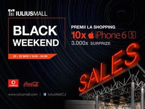 Black weekend sales, la Iulius Mall, cu premii cool: 10 iPhone 6S şi alte cadouri (P)
