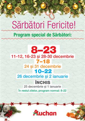 Program special de sărbători: Iulius Mall Cluj va fi deschis în a doua zi de Crăciun (P)