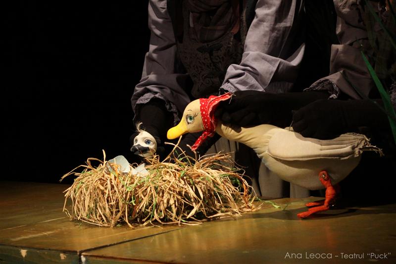 „Răţuşca cea urâtă”, spectacol distins cu premiul de excelență pentru acuratețea scenografică, pe scena Teatrului Puck