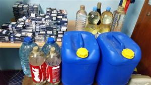 Surprize în pragul Paştelui: amenzi de 12.000 de lei, 6.000 de ţigarete şi zeci de litri de alcool confiscate