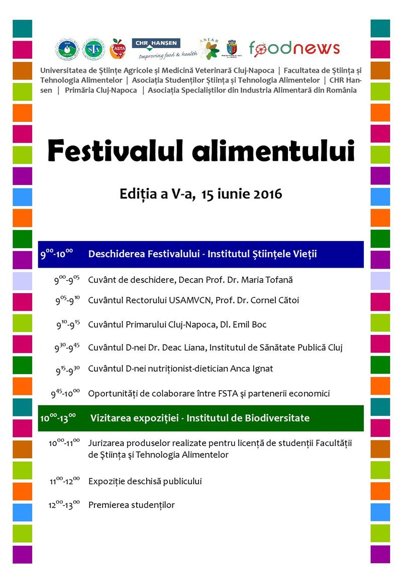 Festivalul alimentului, la Universitatea de Ştiinţe Agricole