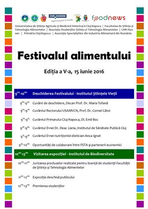 Festivalul alimentului, la Universitatea de Ştiinţe Agricole