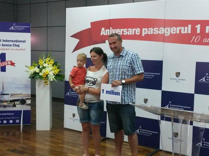 Cine este pasagerul cu numărul 1 milion al Aeroportului Cluj în 2016