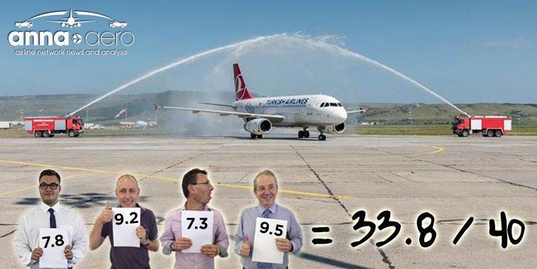Aeroportul Cluj, premiat pentru salutul cu tunurile de apă