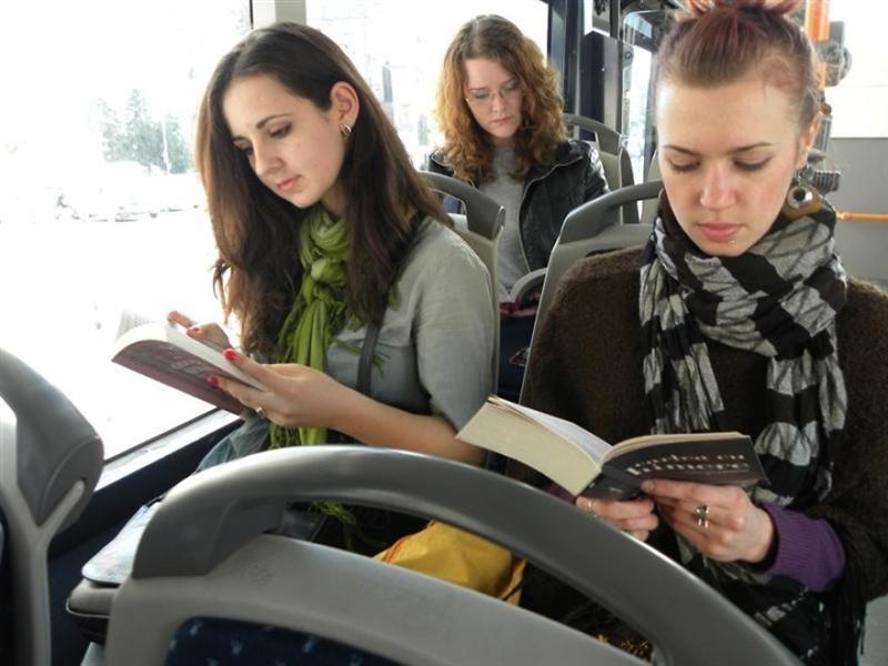 Autobuz cu cărți în Cluj