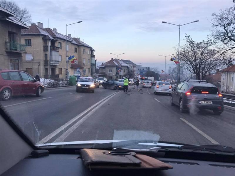 Accident cu cinci răniţi în Cluj-Napoca