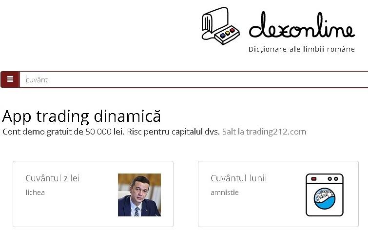 DEX Online. Cuvântul zilei - 