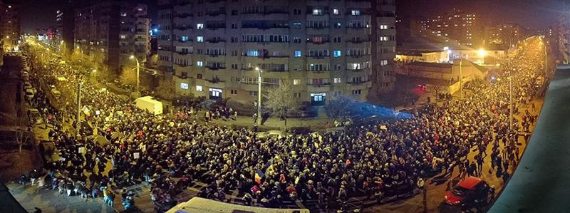 Clujul continuă protestele anti-ordonanţă