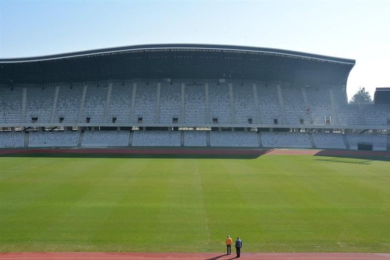 ROMÂNIA - DANEMARCA LA CLUJ. Starea gazonului de pe Cluj Arena FOTO